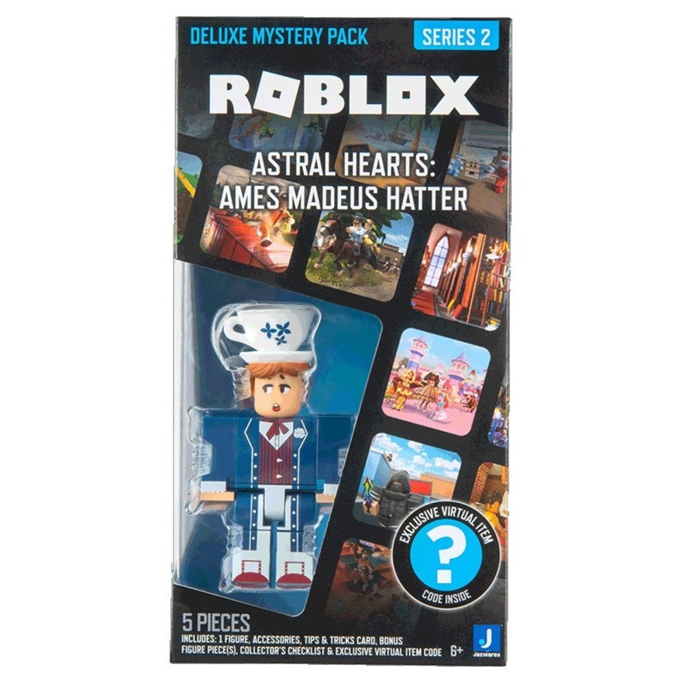 Roblox Deluxe Mystery Pack Series 2 Astral Hearts Ames Madeus Hatter Figure New